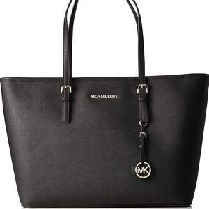 💯Authentic Michael Kors jet set black tote bag